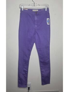 NWT Bullhead uber high rise skinniest electric purple jeans - 7 regular